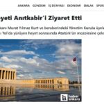 Haber Ankara_ TÜRAV Genel Başkanı Murat Yılmaz Kurt Anıt kabir ziyareti