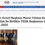 Siteler TV-Türav Genel Başkanı Murat Yılmaz Kurt Yönetim ile Birlikte TESK Başkanını Ziyaret Etti